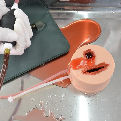 Skiennix 2-in-1 Wound Packing Trainer - Realistic Silicone Simulator for Hemorrhage Control | Stop The Bleed Training