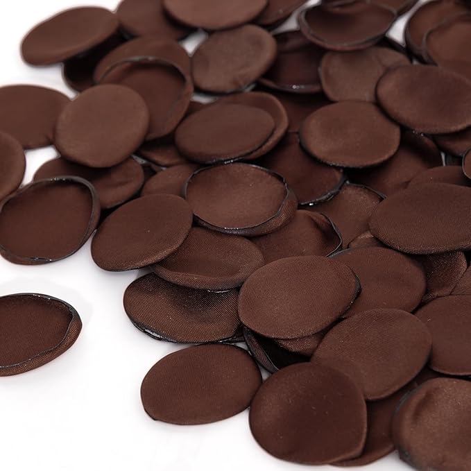 TINGE TIME 200pcs Rose Petals and Fake Roses Artificial Flowers for Wedding Decor, Bridal Shower, Party Decoration - Silk Flower Petals Bulk Pack (Chocolate Brown)