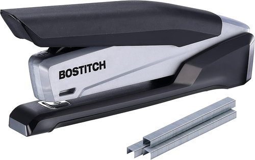 Bostitch Office InPower Eco-Friendly Stapler - One-Finger Technology, Jam-Free, Black | Includes 210 Staples
