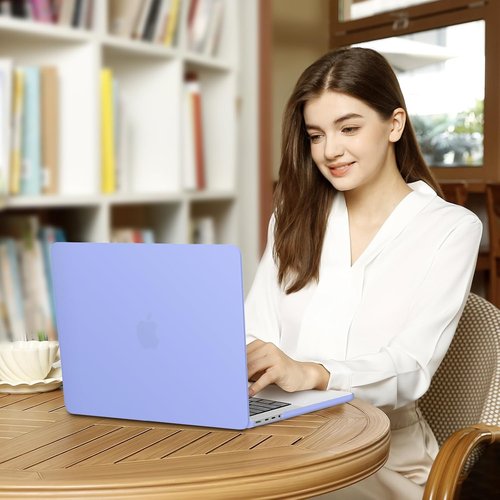 MOSISO MacBook Pro 14-Inch Case - Hard Shell, Keyboard Skin & Screen Film - Serenity Blue
