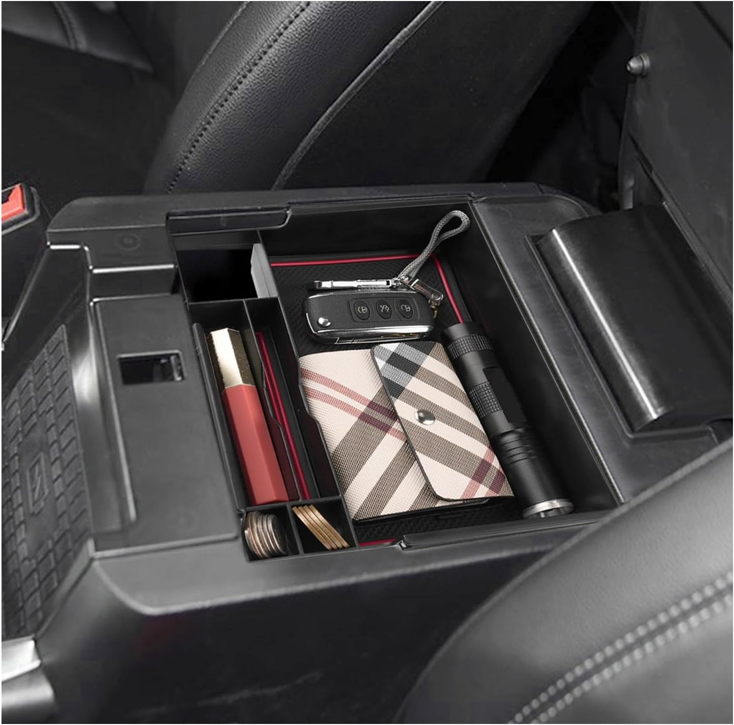 SXCY Center Console Organizer for 2020-2026 Ford Explorer | Durable Storage Tray & Accessories