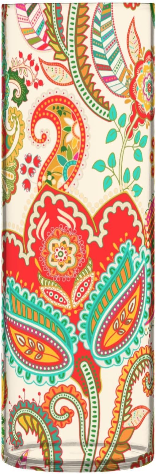 Vase Plastic Vase Elegant Cylinder Flower Vase Shatterproof Decorative Centerpiece for Home Table Office Weddings Events (11.8 x 3.9 in)