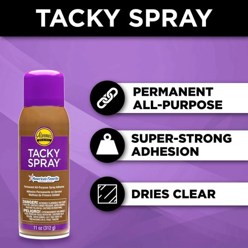 Aleene's Tacky Spray Glue - Premium All-Purpose Adhesive for Strong, Permanent Bond - 11 Ounce