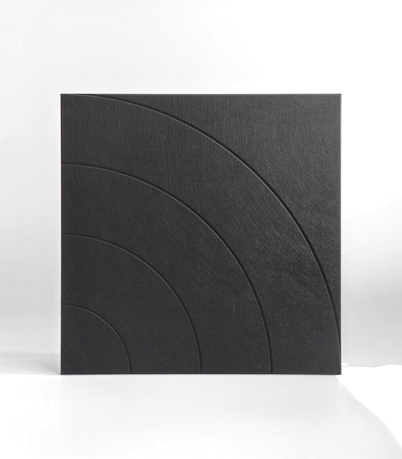 Acoustic Panels by 21.65 | Large Sound Absorbing Wall Panels - 4-Pack Black Felt Tiles for Home, Office & Studio