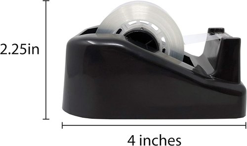 Clipco Premium Small Tape Dispenser - Convenient Pack of 3 with Included Tape for Easy Use