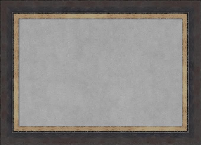 Amanti Art Black Framed Magnetic Board 21x29 Medium Vision Board for use with Magnets, 100% Metal Sheet to Display Items as Office Decor or for Home Organization in mudroom, Kitchen or Kids Room