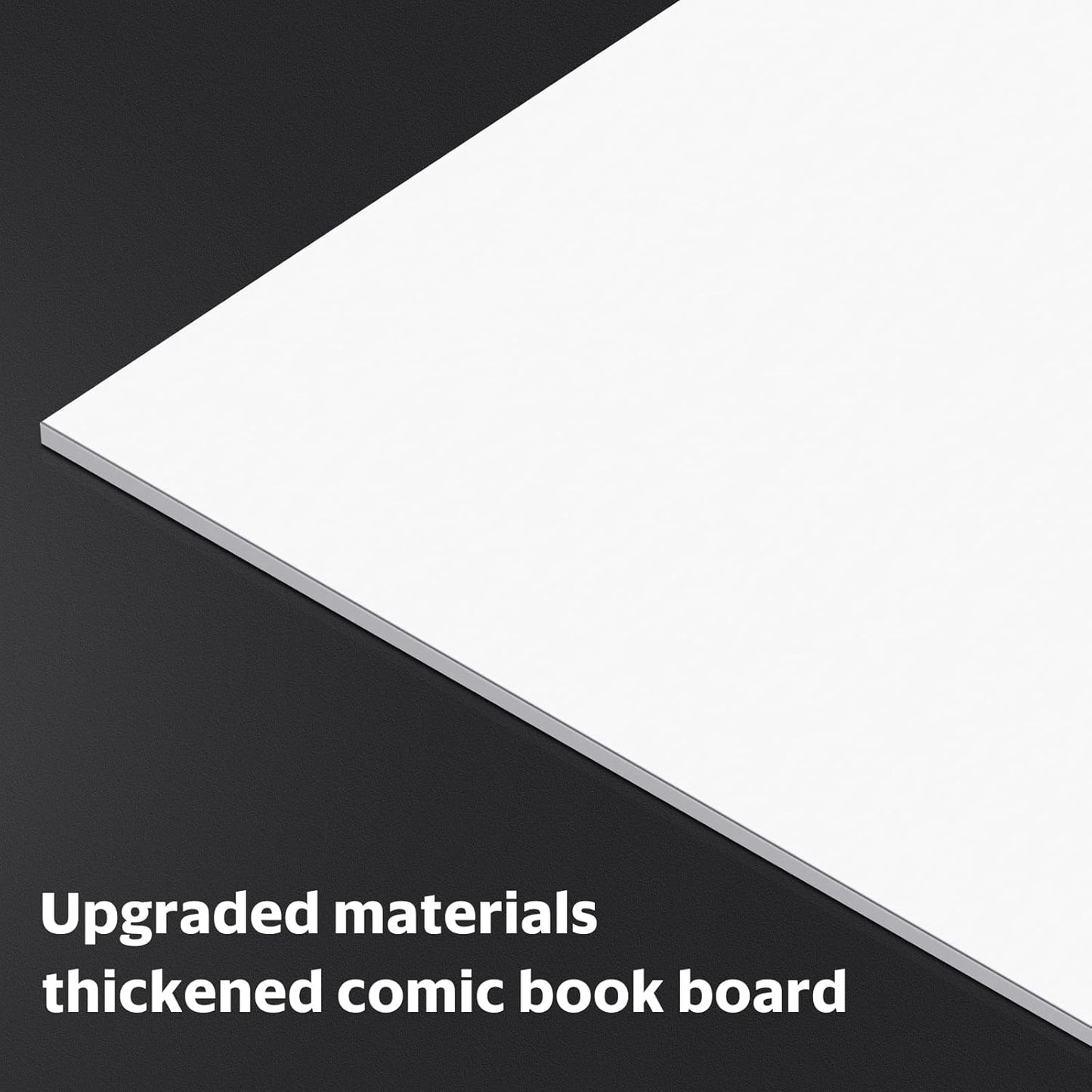 YSCare Comic Book Boards - Acid-Free, Thick & Durable Current Size Boards | 100 Count (White)