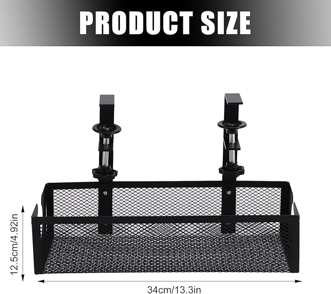Under Desk Cable Management Tray - Non-Drilling Wire Organizer,Under The Desk Cable Management | for Family Friends Students Adults Men Women Home Indoor Office Study Kitchen