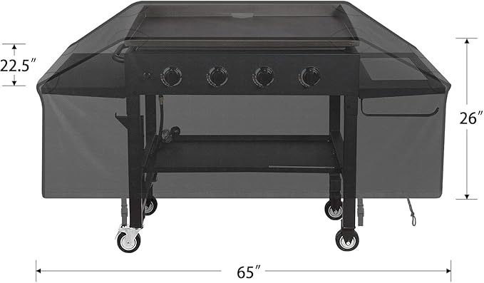 iCOVER 36 inch Griddle Cover for Blackstone, Waterproof Lightweight Polyester Barbecue Protection Flat Top Gas Grill Covers for 36" Griddles Cooking Station for Camp Chef