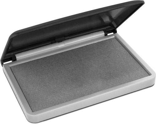 MaxMark Large Gray Stamp Pad - Premium Quality Felt Pad | 2-3/4" x 4-1/4" Size