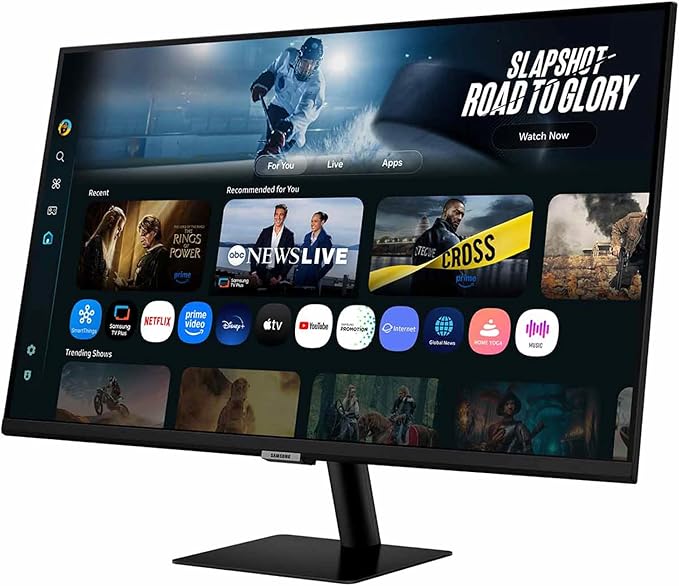 Samsung 32” Smart Monitor M7 (M70F) 4K UHD Display, Samsung Vision AI, Smart TV Apps, Gaming Hub, USB-C, HDMI and USB-A, Black, LS32FM702UNXZA, 2025