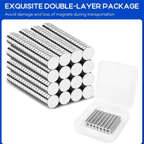 320Pcs Neodymium Magnets by [Brand Name] - 6x2mm Rare Earth Mini Magnets for Office & STEM Projects