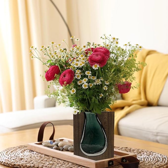Beautiful Flower Vase - Exquisite Vase for Flowers - Elegant Entryway Centerpiece - Coffee Table Decor - Ideal Gift for a Wedding, Anniversary, or Housewarming
