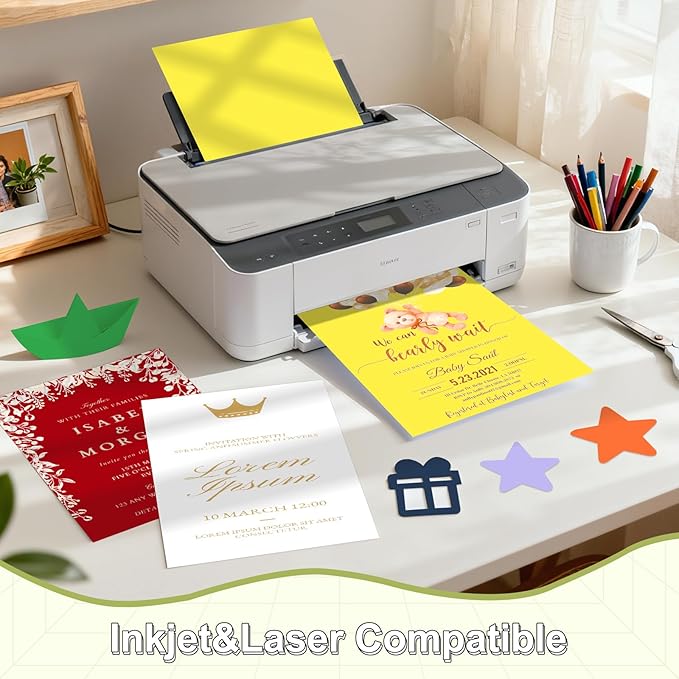 30 Sheets Cardstock 8.5x11, 65lb Colored Card Stock, 15 Assorted Colors Construction Paper, 180gsm Thick Printer Paper for Printing, Painting, Card Making, Kids School Supplies,Party Decorations