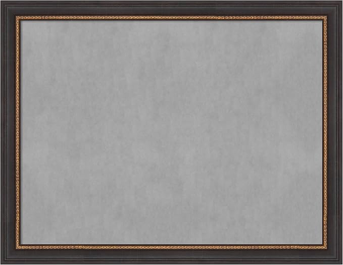 Amanti Art Black Framed Magnetic Board 21x27 Medium Vision Board for use with Magnets, 100% Metal Sheet to Display Items as Office Decor or for Home Organization in mudroom, Kitchen or Kids Room