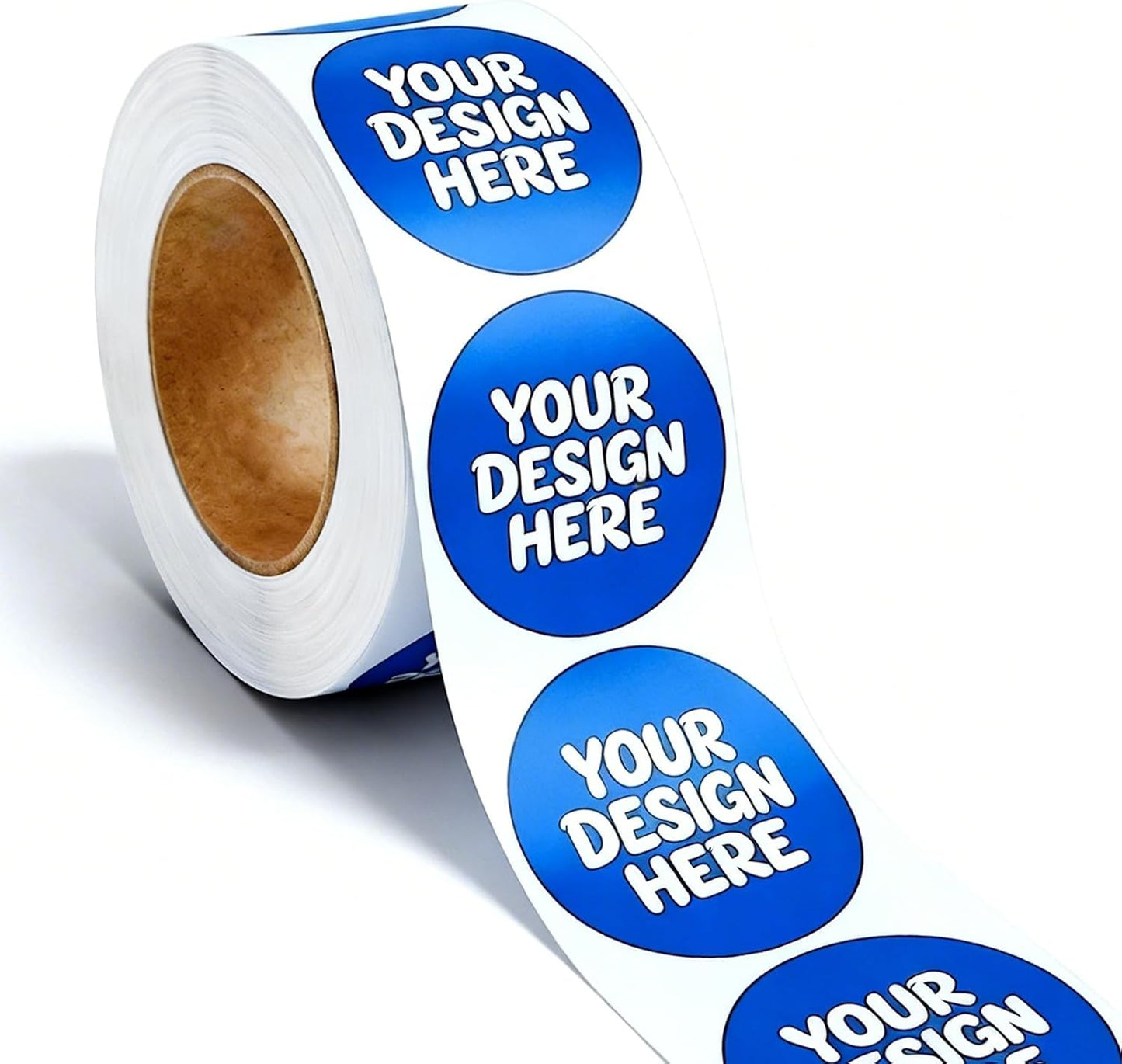 Skiennix Custom Vinyl Stickers Roll - Personalized Business Labels, Waterproof & Dishwasher Safe