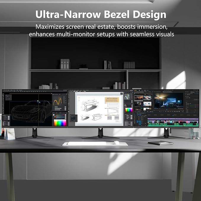 4K Monitor, Z-Edge 27 inch IPS Monitor, UHD 3840x2160 IPS Computer Monitor, 450 cd/m², 160Hz Refresh Rate, 1ms Response Time, G274K Ultra-Thin Bezel
