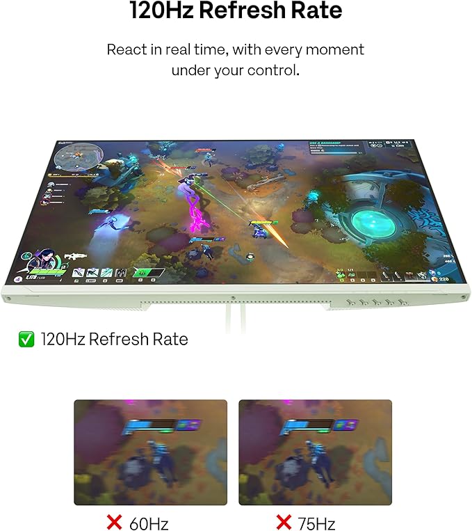 Pixio PX246 Wave Mint Green 24 inch 120Hz Refresh Rate FHD 1080p Resolution IPS Panel 4ms GTG Response Time Gaming Monitor with Adaptive Sync