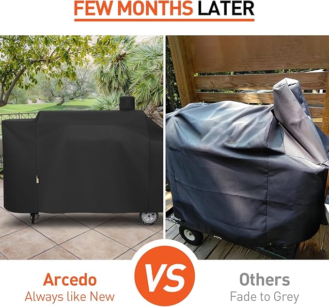 Arcedo Grill Cover Compatible with Pit Boss 1100 Pro Series Pellet Gas Combo Grill, Heavy Duty Waterproof All Weather Protection for Outdoor Wood Pellet BBQ