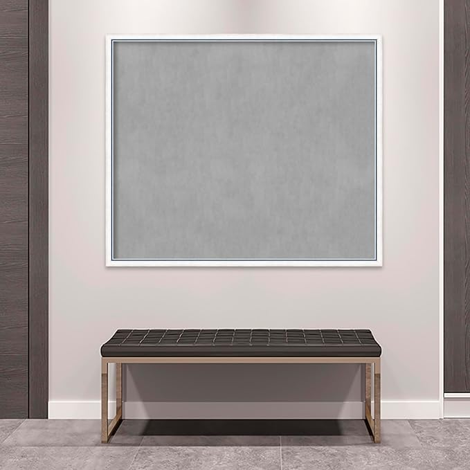 Amanti Art White Framed Magnetic Board 42x50 Oversize Vision Board for use with Magnets, 100% Metal Sheet to Display Items as Office Decor or for Home Organization in mudroom, Kitchen or Kids Room
