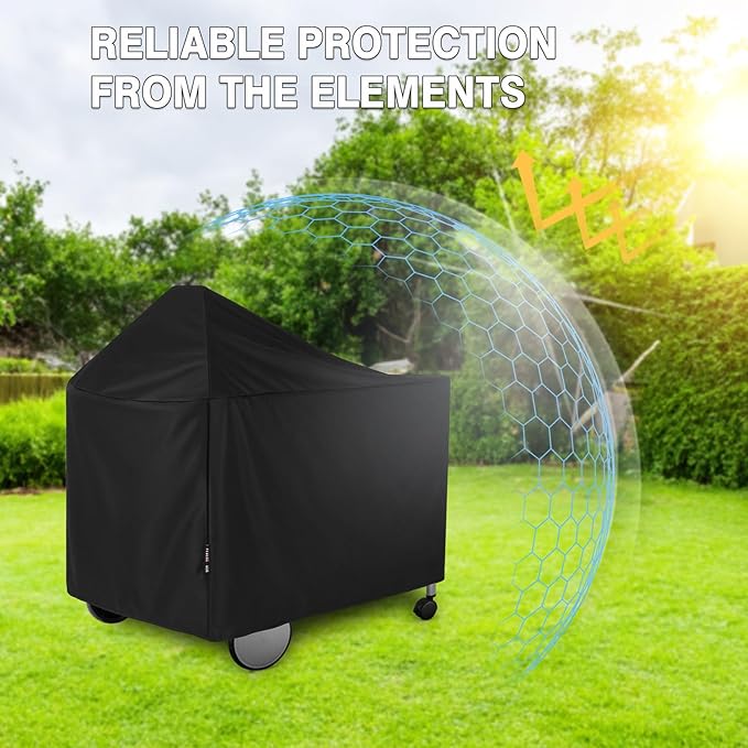 FEVERCOVER Grill Cover for Weber 22 Inch Performer Deluxe Charcoal, Heavy Duty Waterproof 7152 BBQ Grill Covers