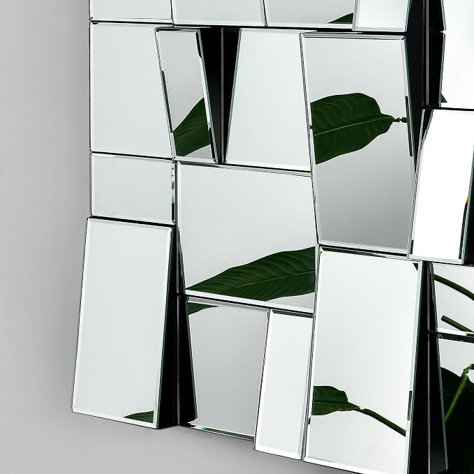 KOHROS Large Decorative Rectangle Mirror for Wall Decor Art Grecian Venetian Mirror (44" L x 30" W)