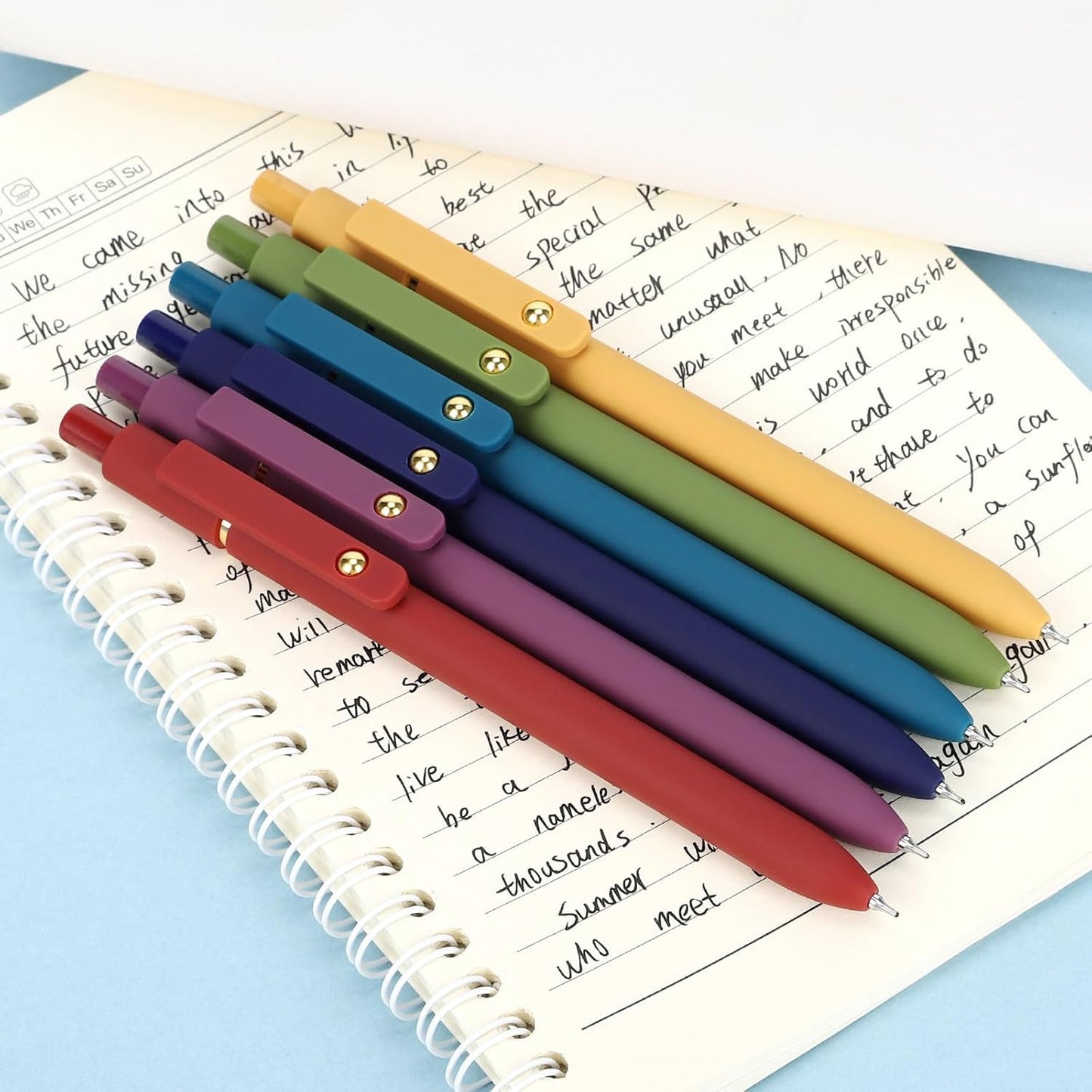 Skiennix Gel Pens - 0.7mm Smooth Writing Black Ink | 6-Piece Set for Journaling & Art