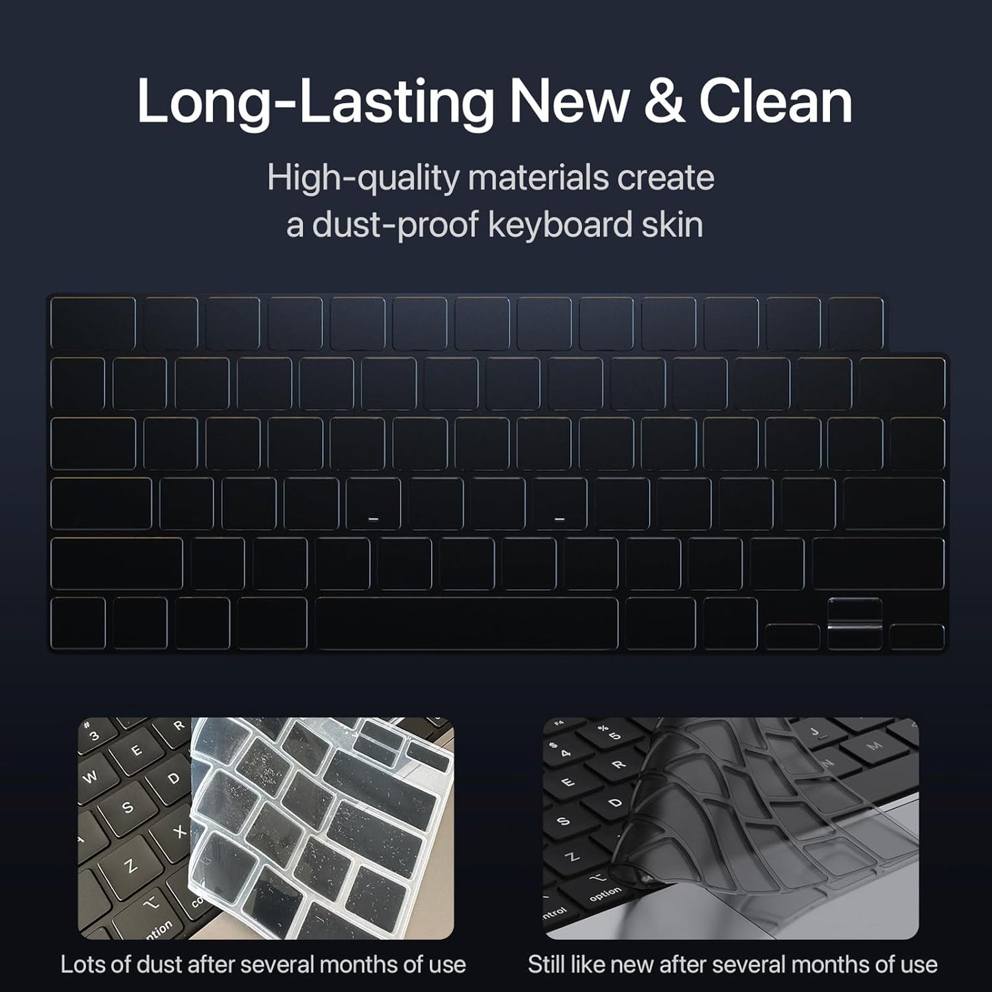 Soonjet MacBook Pro 16-Inch Case - Hard Shell with Keyboard Cover | Matte Clear for M5 M4 M3 M2 M1 Pro/Max (2021-2026)