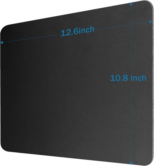 Premium Mouse Pad by [Brand Name] - Non-Slip Rubber Base for Office & Home | 12.6 x 10.8 Inches, Black