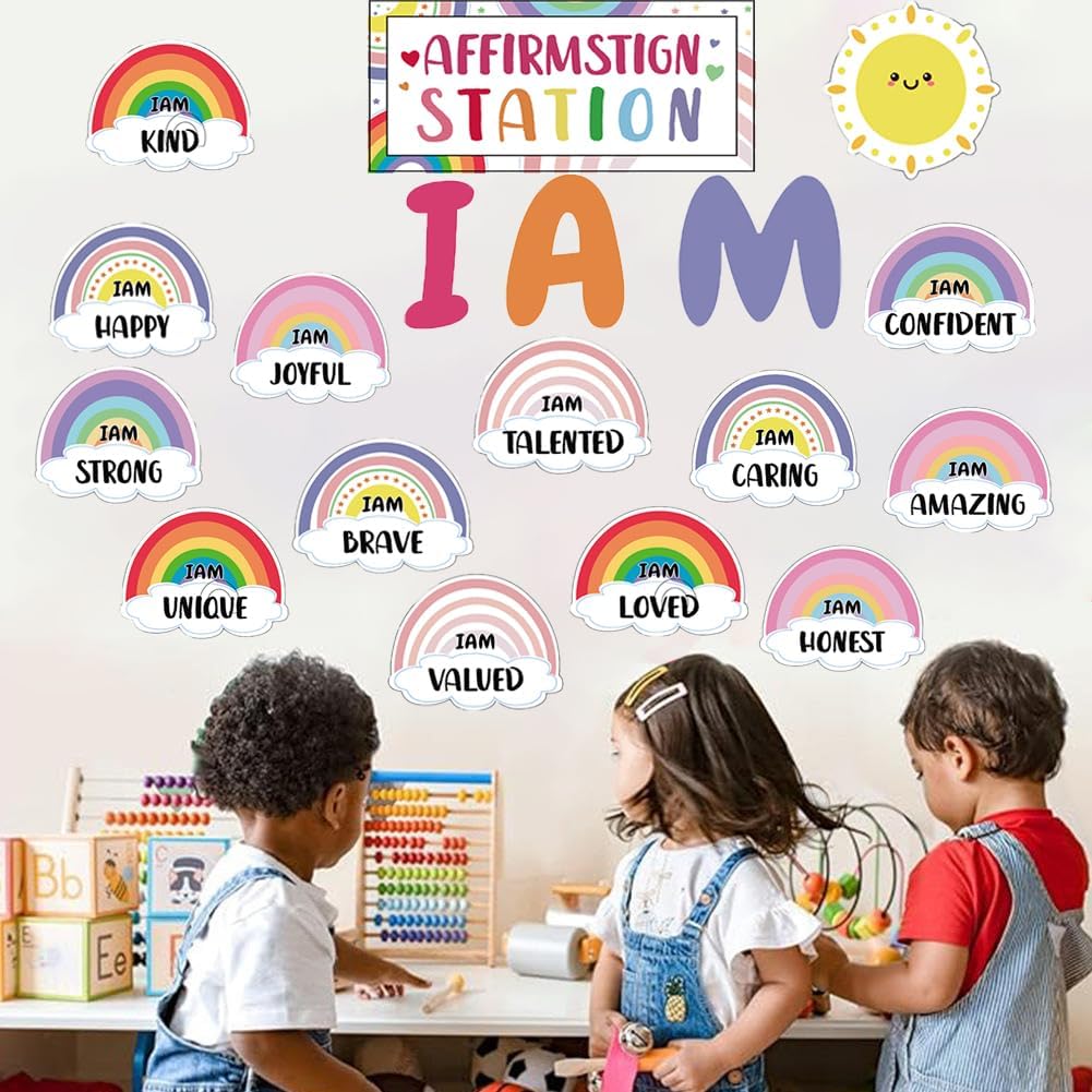 Summer Bright Bulletin Board Set - Motivational Posters for Classroom & Home Decor | Growth Mindset Cutouts