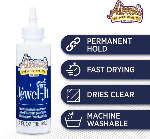 Aleene's Jewel-It Embellishing Glue - 4oz for Secure Crafting and DIY Projects