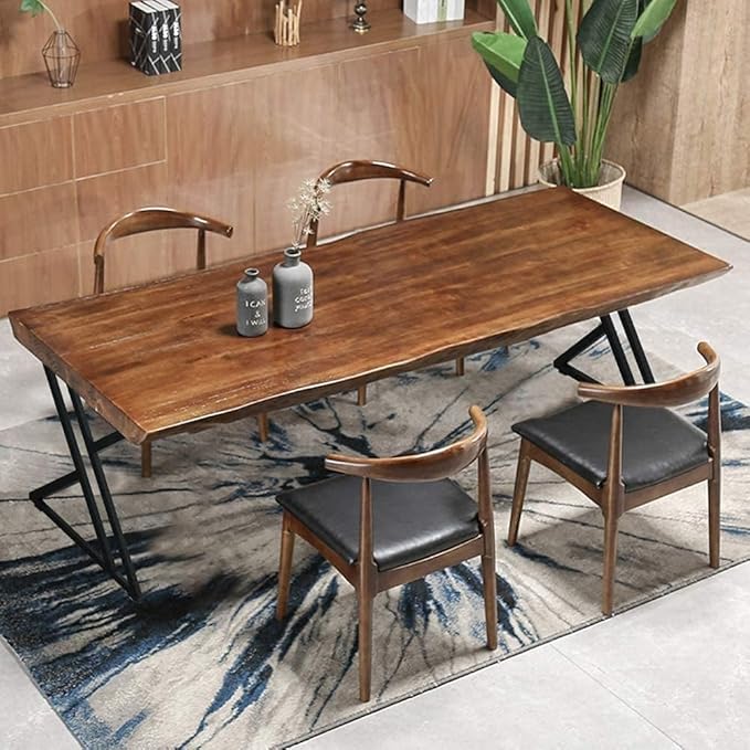 Heavy Duty 28 Inch Metal Table Legs Set of 2, 1000 LBS Load Capacity, Industrial X-Frame Double Triangle Iron Legs for Dining Table, Office Desk, Workbench, DIY Furniture, Black