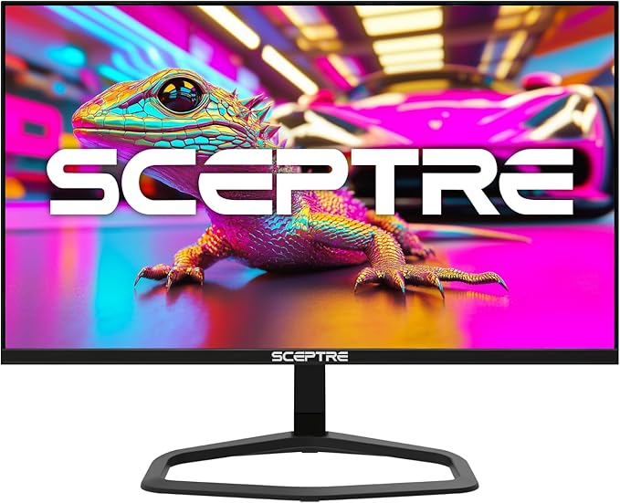 New! Sceptre 24.5-inch Gaming Monitor 240Hz 1ms DisplayPort x2 HDMI x2 100% sRGB AMD FreeSync Premium Build-in Speakers, Machine Black 2026 (E255B-FWD240 Series)