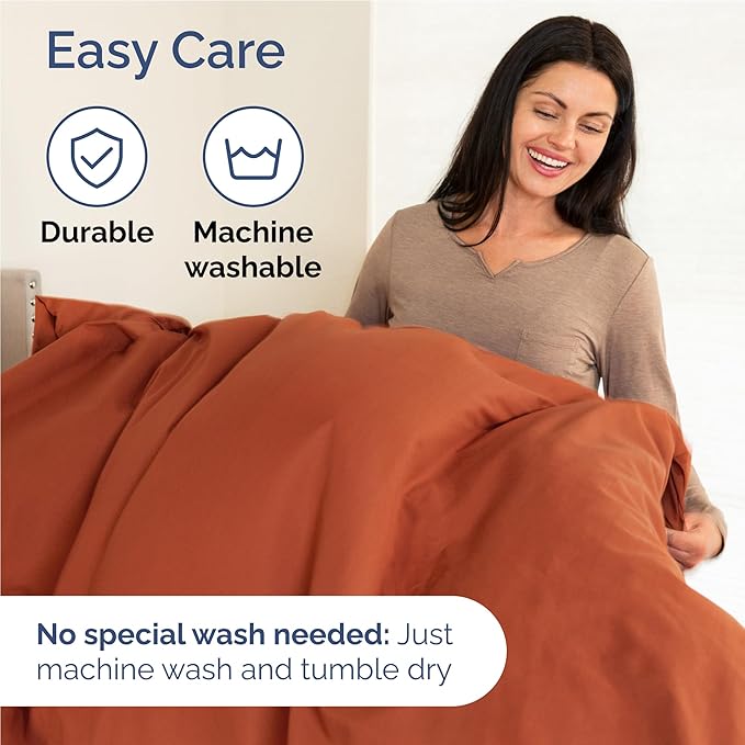 Twin XL Size 3 Piece Sheet Set - Comfy Breathable & Cooling Bed Sheets Set - Hotel Luxury Bedding for Women, Men, Kids, Teens, Boys & Girls - Deep Pockets, Soft, Wrinkle Free - Oeko-Tex - Terracotta