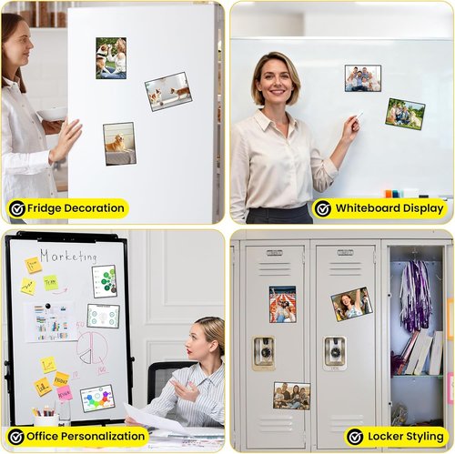 DIYMAG Magnetic Adhesive Sheets - 50 Pack | Flexible 8" x 10" Magnet Sheets for Crafts & Photos