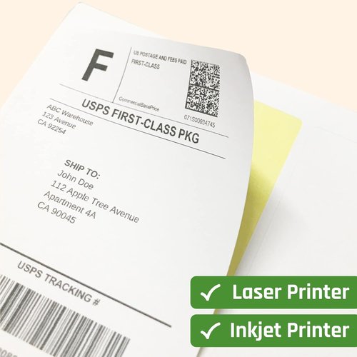Printable White Sticker Paper by [Brand Name] - 30 Sheets, Matte Finish for Laser & Inkjet Printing | Letter Size (8.5" x 11")