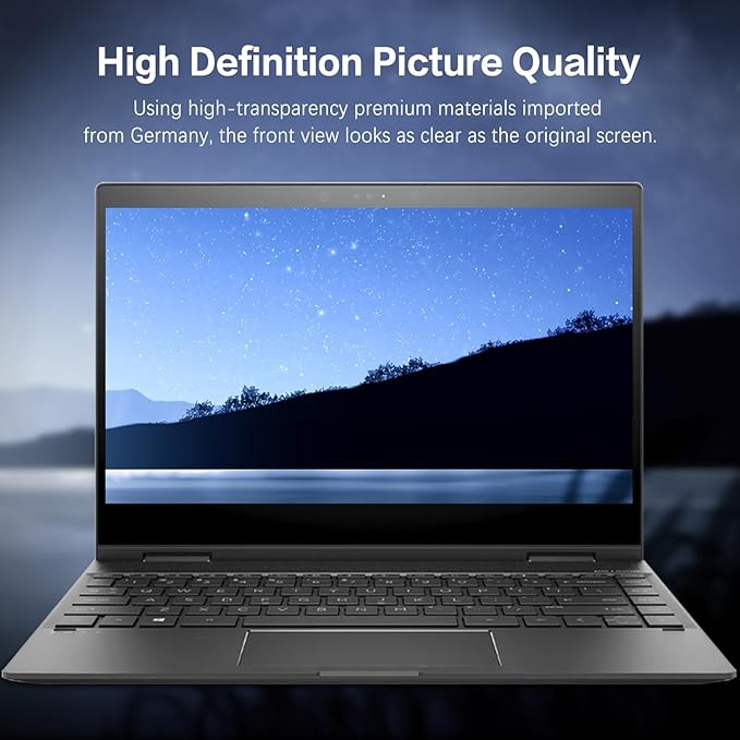 Laptop Privacy Screen 15.6 Inch 16:9 Aspect Ratio, Laptop Screen Privacy Shield Compatible With Lenovo Hp Dell Acer Asus Thinkpad Envy Xps, Removable Anti Glare Blue Light Computer Filter Protector