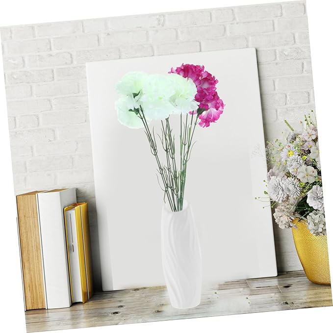 4pcs Geometric Plastic Desktop Vases Lightweight Unbreakable Flower Bud Containers for Tabletop Centerpiece Home Decor