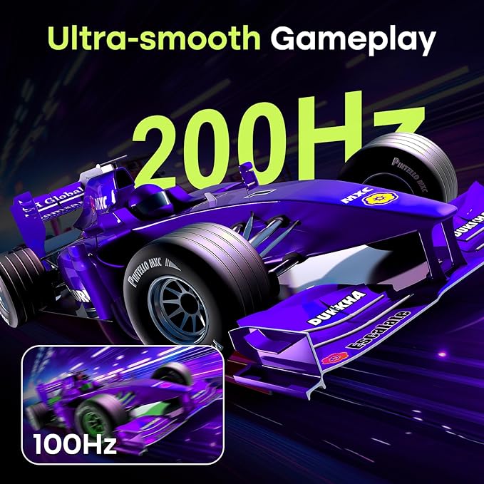 Amzfast 27 Inch Gaming Monitor 200Hz WQHD 2k 2560 x 1440p Monitor, Built-in Speakers, 1ms G-SYNC Compatible, HDR400,132% sRGB, VESA 100x100 Fast IPS Monitor with HDMI 2.0 x 2 & DP 1.4 x 2, AMZG27F5Q