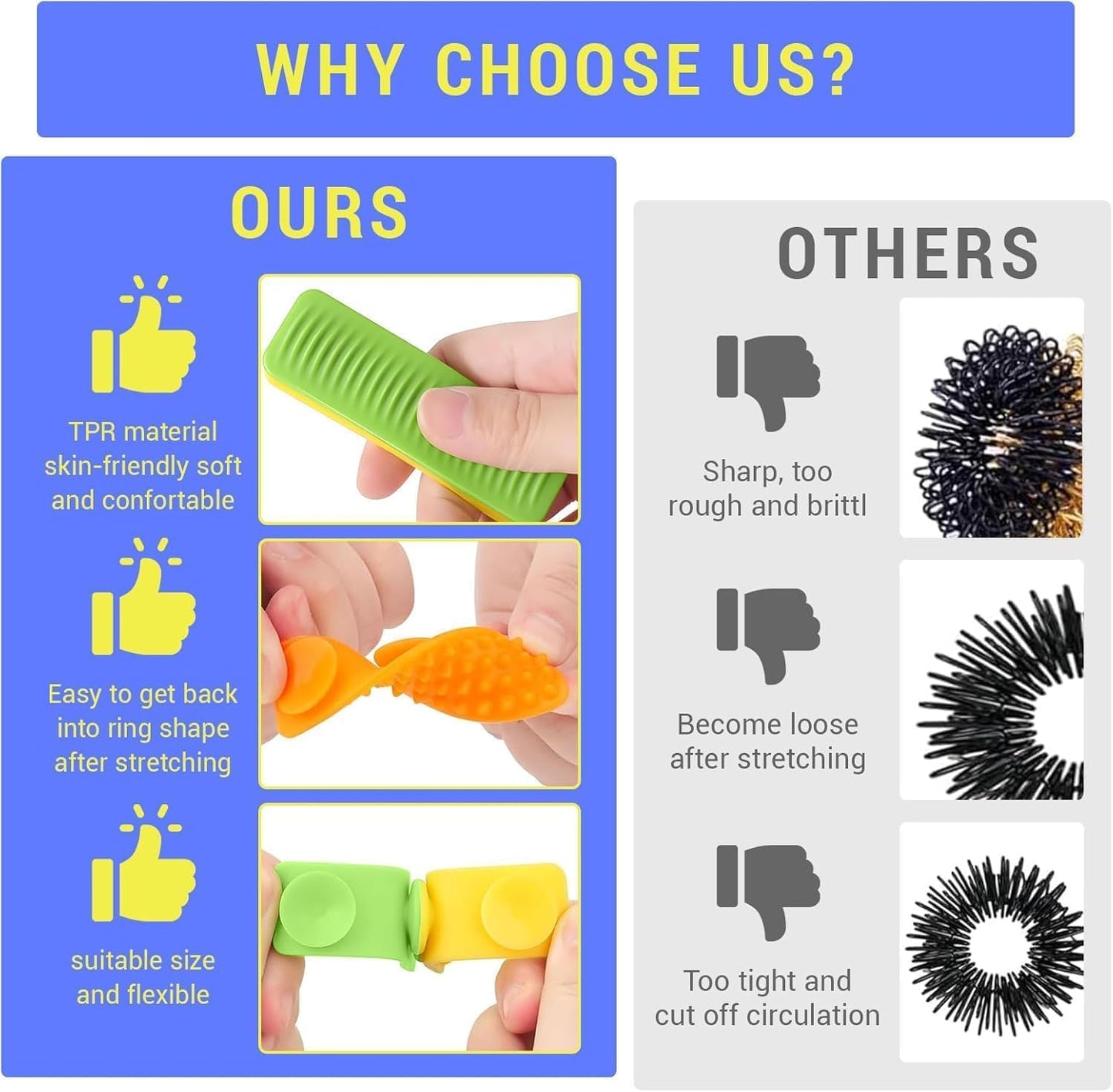 Skiennix Sensory Fidget Toys - 8 Pack Textured Suction Toys for Autism & Anxiety Relief | Travel Essential