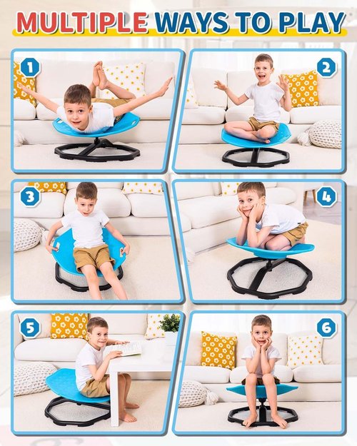 KidBloom Spinning Chair - Sensory Support for Autistic Kids | Comfortable & Stylish Design