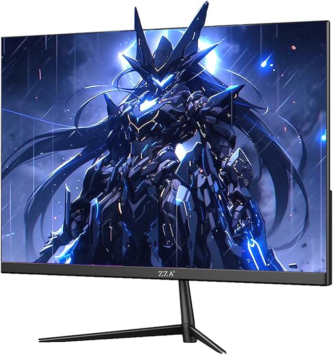 ZZA 24.5" 120Hz Curved Gaming Monitor | FHD 1080P Frameless Design, AMD FreeSync, Low Motion Blur, Eye Care Technology, DisplayPort & HDMI Connectivity, VESA Wall Mount Compatible - Black
