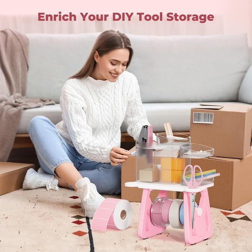 MUNBYN Thermal Label Holder - Versatile Accessory for Rolls & Fanfold Labels | Ideal for Home & Office