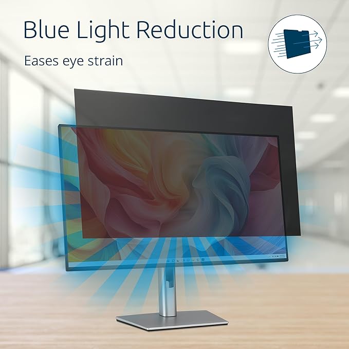 Kensington High Clarity Privacy Screen for 21.5 inch 16:9 Widescreen Monitor, Easy Installation Computer Privacy Filter for Desktop, 2H hardness Protection, Compatible with LG Samsung Dell, HC215A169A