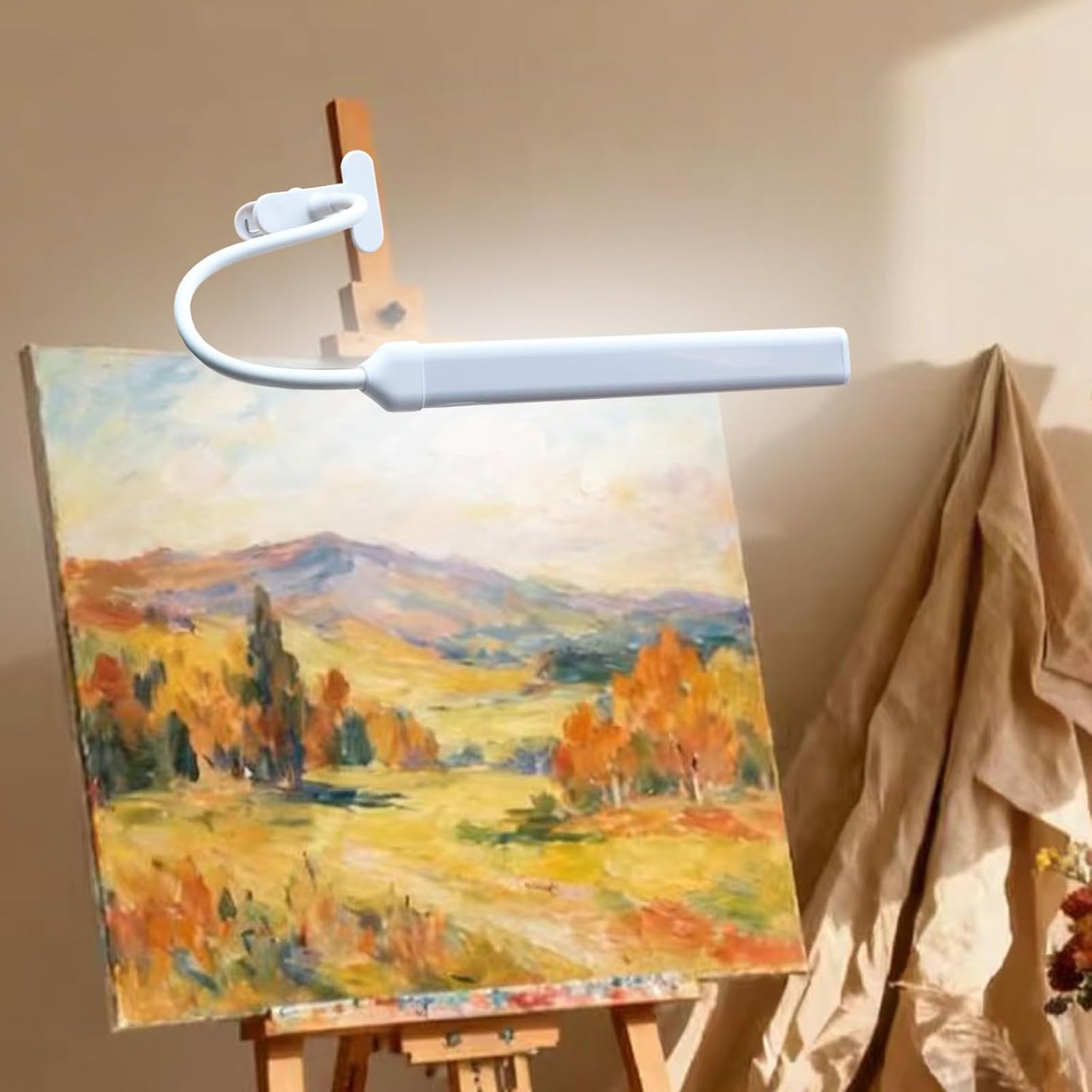 Skiennix Desk Lamp - Flexible Clamp-On Design with 3 Color Modes & 10 Brightness Levels for Kids, Crafts, and Makeup