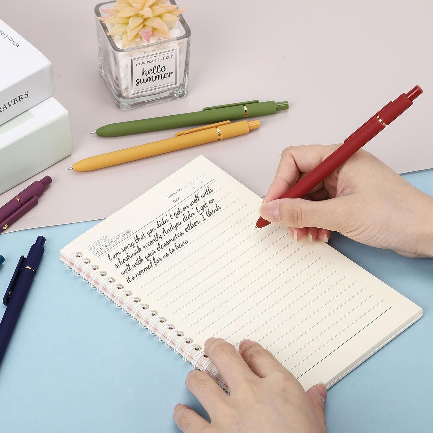 Skiennix Gel Pens - 0.7mm Smooth Writing Black Ink | 6-Piece Set for Journaling & Art