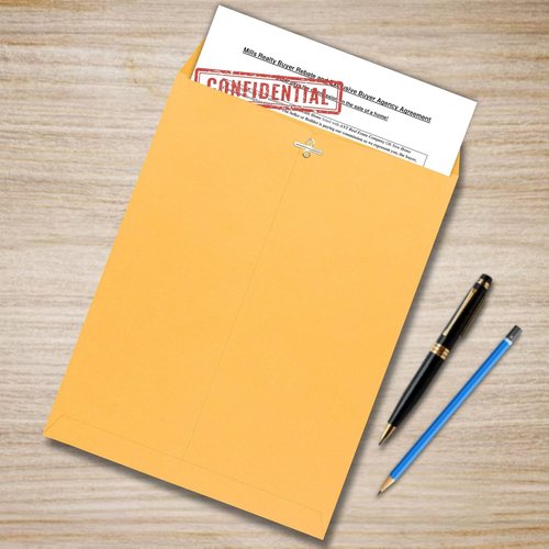 EnDoc 10 x 13 Clasp Envelopes - 100 Pack Brown Kraft Heavyweight 28lb Paper for Home & Office