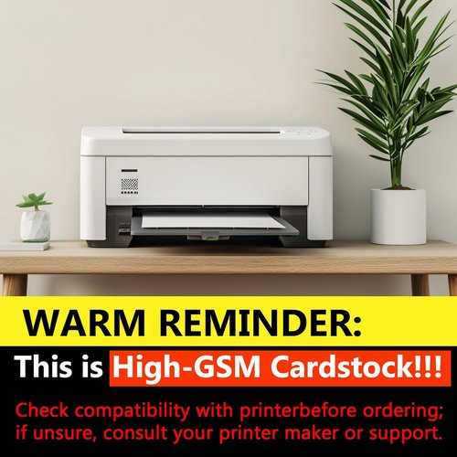 OcePor White Cardstock - 100 Sheets of Thick 92lb/250gsm Paper for Printing, Crafts & Business Cards | 8.5” x 11”