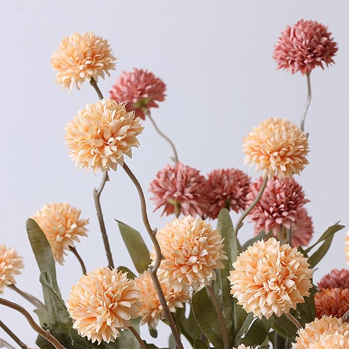 Artificial Hydrangea Flowers Fake Hydrangeas Faux Flowers Bouquet Artificial Plants for Wedding Home Office Decor Excluding vases-（Mixed 10 PCS）