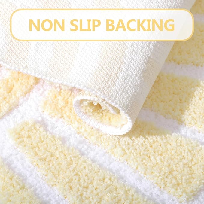 TRUEDAYS Bath Rug Beige Sun Bath Mat, Half Circle Cute Boho Bathroom Rugs Soft and Fluffy, Water Absorbent Bath Rug Machine Washable Bathroom Mat